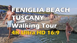 FENIGLIA BEACH ITALY SPIAGGIA DI FENIGLIA MONTE ARGENTARIO WALKING TOUR  4K 60FPS ULTRA HD 169 [upl. by Kellyn74]