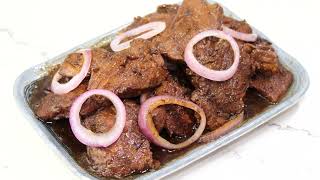 Bistek Tagalog Recipe  Pork Steak Recipe Filipino Style [upl. by Ahsinhoj371]