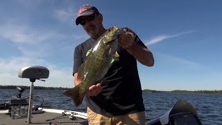 3B Outdoors TV  Lake Champlain NY Smallmouth Bass Fishing Using a Flogger [upl. by Hoskinson894]