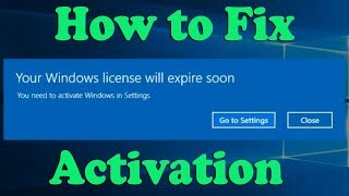 How to Fix Your Windows License Will Expire Soon Windows 10 [upl. by Claude]