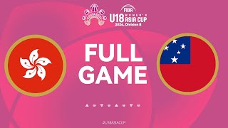 Hong Kong China v Samoa  Full Basketball Game  FIBA U18 Womens Asia Cup 24  Div B  Group Phase [upl. by Nue660]