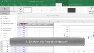 Lineare Regression mit MS Excel 2016 [upl. by Niwdog]