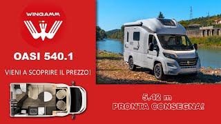 Wingamm Oasi 5401 il camper piú piccolo ma con tanto spazio vivibile PRONTA CONSEGNA [upl. by Electra]