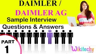 daimler  daimler ag top most interview questions and answers for freshers [upl. by Janene]