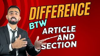 quotArticle vs Section  Understanding the Key Differencesquot [upl. by Aremat]