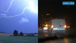 wetteronlinede Unwetter  Platzregen und Hagel 25072015 [upl. by Roybn943]