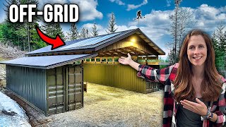 Adding SOLAR POWER To Our OffGrid CONTAINER Shop [upl. by Uaeb934]