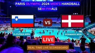 Slovenia Vs Denmark LIVE Score UPDATE Today Semi Finals Match 2024 Paris Olympic Men’s Handball LIVE [upl. by Anilatac]