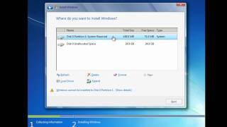 How to Install and Partition Windows 7 [upl. by Simah940]