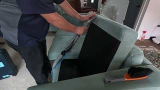 Upholstery Cleaning  One Stop Carpet Care [upl. by Fellner844]