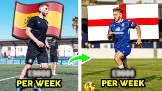 How Much I Get Paid Playing in Spain vs England My Journey To Pro Football [upl. by Airetnuhs315]