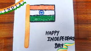 Tear amp Paste Activity For kids  National flag Drawing for Independence Day  15 August Drawing idea [upl. by Fagen]