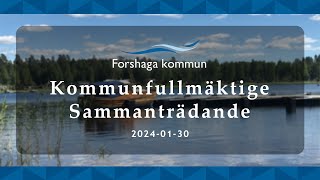 Kommunfullmäktige sammanträde 20240130 [upl. by Ellenaj]