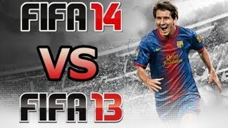 FIFA 14 VS FIFA 13 Split Screen Gameplay Comparison HD [upl. by Vitalis879]