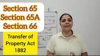 Section 65 and Section 66 Transfer of Property Act 1882  Liabilities of Mortgagor tpa1882 [upl. by Cedar296]