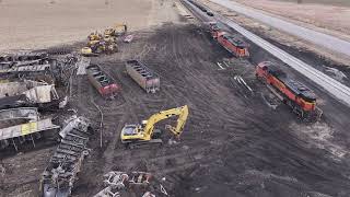 Train derailment  February 10 2024 Cairo Nebraska 2 [upl. by Asiruam]