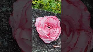 DIY napkin rose blooming Forever 😍 diy craft shortsfeed apt [upl. by Symon]