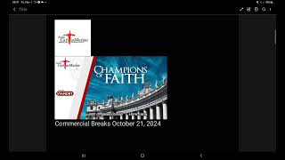 CHAMPIONS OF FAITH AIRCHECK BREAKS COMMERCIAL BY RADIO CARITAS MARIAE 983 [upl. by Aseiram56]