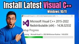 How to Download amp Install Visual C in Windows 1011 2023 NEW [upl. by Bazar]