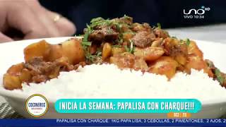 PAPALISA CON CHARQUE  Cocinero Luis Gutierrez [upl. by Glen517]