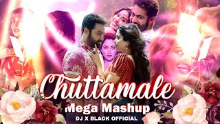 Chuttamalle Mega Mashup  Mere Mehboob X Ajj Ki Ratt  Dj X Black Official [upl. by Eelarat]