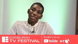 Michaela Coel PostMacTaggart Interview  Edinburgh TV Festival 2018 [upl. by Nerrag]