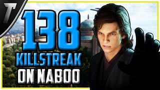 Star Wars Battlefront 2 Anakin Skywalker 138 Killstreak Launch Naboo [upl. by Hymie396]