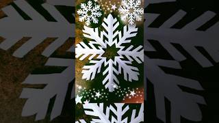 Snowflake video 1❄️ easy paper craft snowflakes papercrafts easy ideas [upl. by Errised]