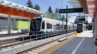 Lynnwood Link Opening Day  Train Crossing [upl. by Cornie]