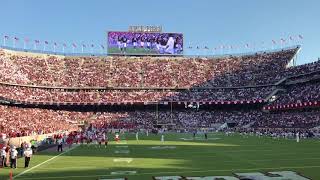 Texas AampM Football Entrance vs Nicholls State at Kyle Field with Aggie War Hymn [upl. by Sheffield]