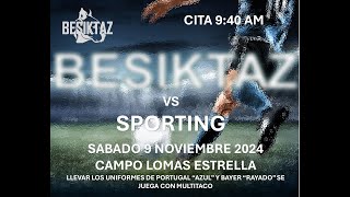 Besiktaz vs Sporting sáb 9 de nov Lomas Estrella [upl. by Akirdna]