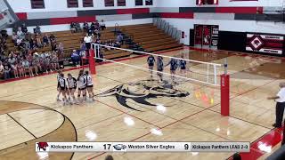 91224 Kickapoo vs Weston Varsity Volleyball [upl. by Lisbeth770]