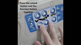 How to Unlock HillRom versacare hospital Bed controls hospitalbeds unlockfunction shorts [upl. by Shari]