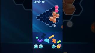 Block Hexa Puzzle Rainbow B Level 18 Walkthrough [upl. by Corina]