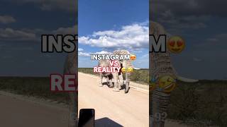 Instagram 🥰 Vs Reality 😂travel shocking funny adventure reality tiktok shorts [upl. by Ahsead]