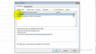 Set Auto Reply Message in Outlook 2010 [upl. by Ttenrag]