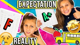 SCHOOL DAY ROUTINE Expectation VS Reality Back to school [upl. by Erida]