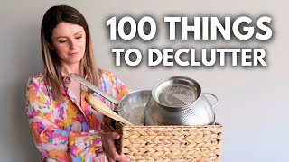 100 Things to Declutter Right Now ✅ Easy Decluttering  Checklist [upl. by Rooney]