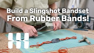 Chained Rubber Band Slingshot Bands Tutorial [upl. by Sremlahc]