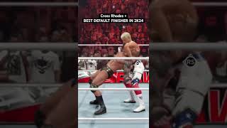 CROSS RHODES  BEST DEFAULT FINISHER IN 2K24 wwe2k24 [upl. by Manwell]