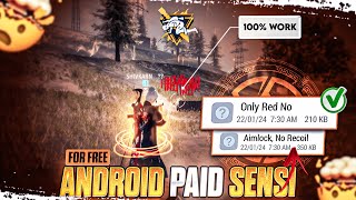 Revealing Android Paid Sensi For 2gb4gb6gb8gb RAM Device free  99 Auto Headshot  Free Fire [upl. by Brazee]