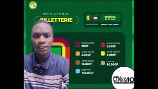 Billetterie du match Senegal vs Burundi du 19 novembre 2024 [upl. by Mccarty]