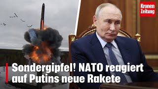 Sondergipfel NATO reagiert auf Putins neue Rakete  kronetv NEWS [upl. by Aramoix]