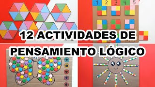 12 ACTIVIDADES DIVERTIDAS DE PENSAMIENTO LÓGICO [upl. by Neelahtak]