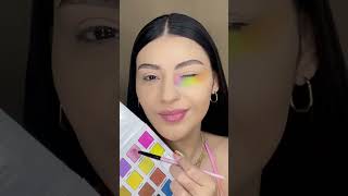 Este trend me hizo tan feliz🌈😍✨ makeup rainbow foryou tutorial maquillaje parati trending [upl. by Saltzman]