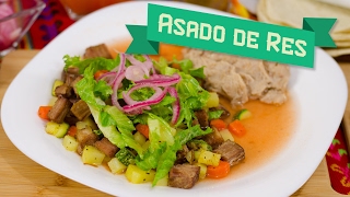 CÓMO HACER ASADO DE RES ESTILO SINALOA 🐄🍛  Recién Cocinados [upl. by Alleen894]