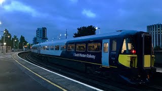 FIRST Class 442 in Service for SWR  Poole [upl. by Sidras]