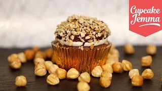 Ferrero Rocher Christmas Cupcakes  Cupcake Jemma [upl. by Buzzell]