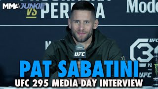 Pat Sabatini Impressed by Diego Lopes But Plans to Shut Down His Game  UFC 295 [upl. by Lear968]