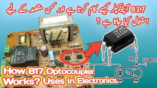 How 817 Optocoupler Works in Electronics How to use Advantages over BJT Transistor [upl. by Rosenstein635]